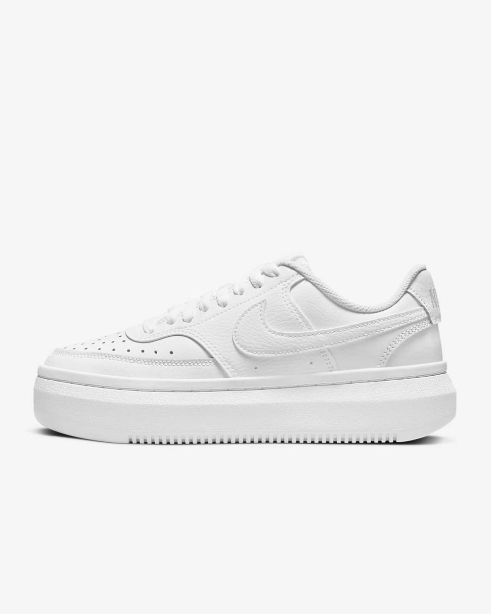 Nike Court Vision Alta White/White/White | Womens Nike First Day Kicks