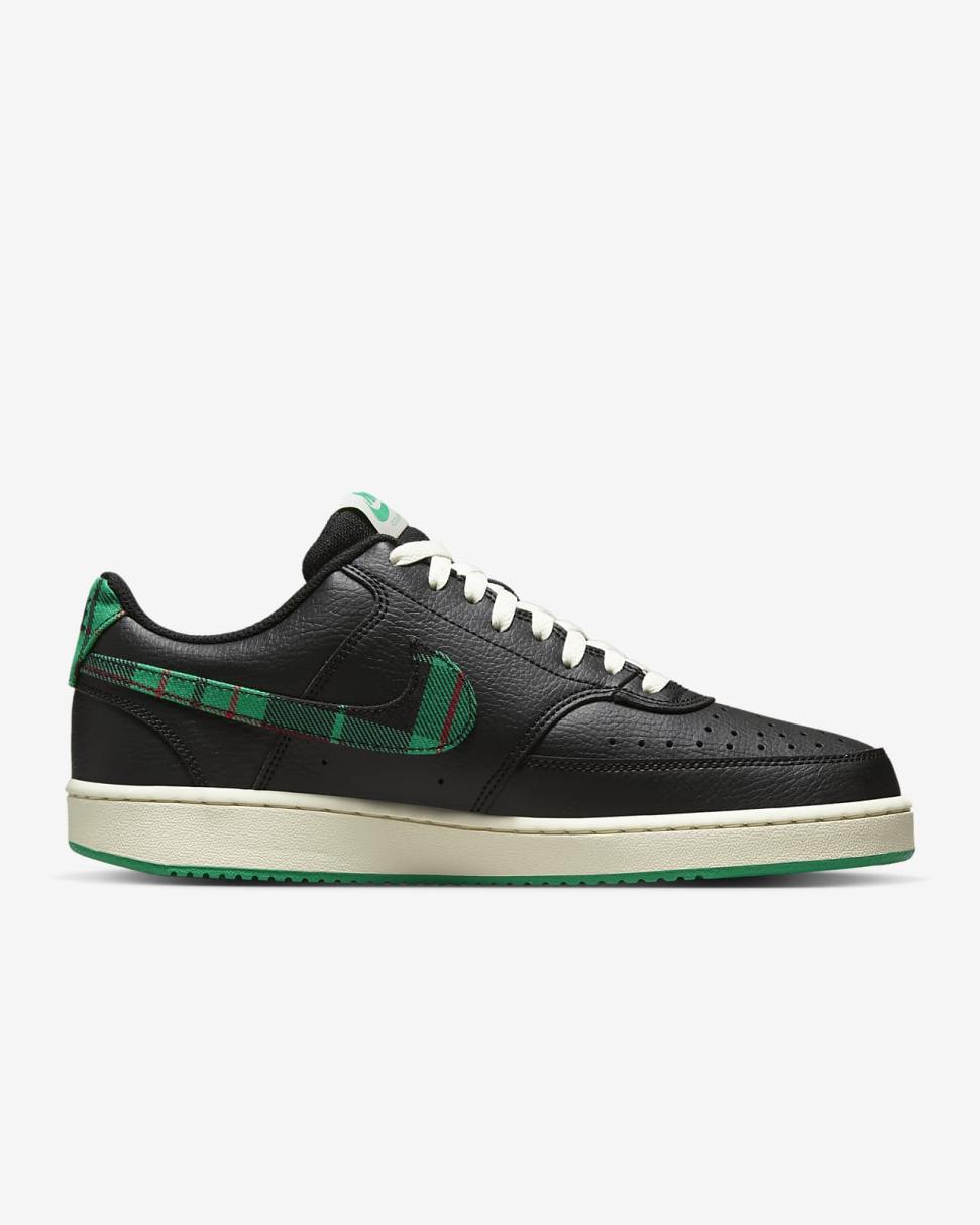 Nike Court Vision Low Black/Coconut Milk/University Red/Stadium Green | Mens Nike Lifestyle