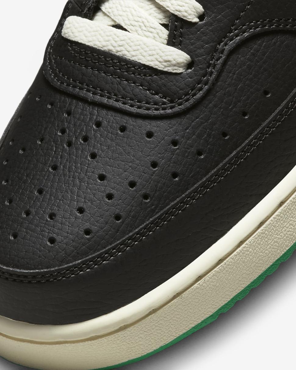 Nike Court Vision Low Black/Coconut Milk/University Red/Stadium Green | Mens Nike Lifestyle