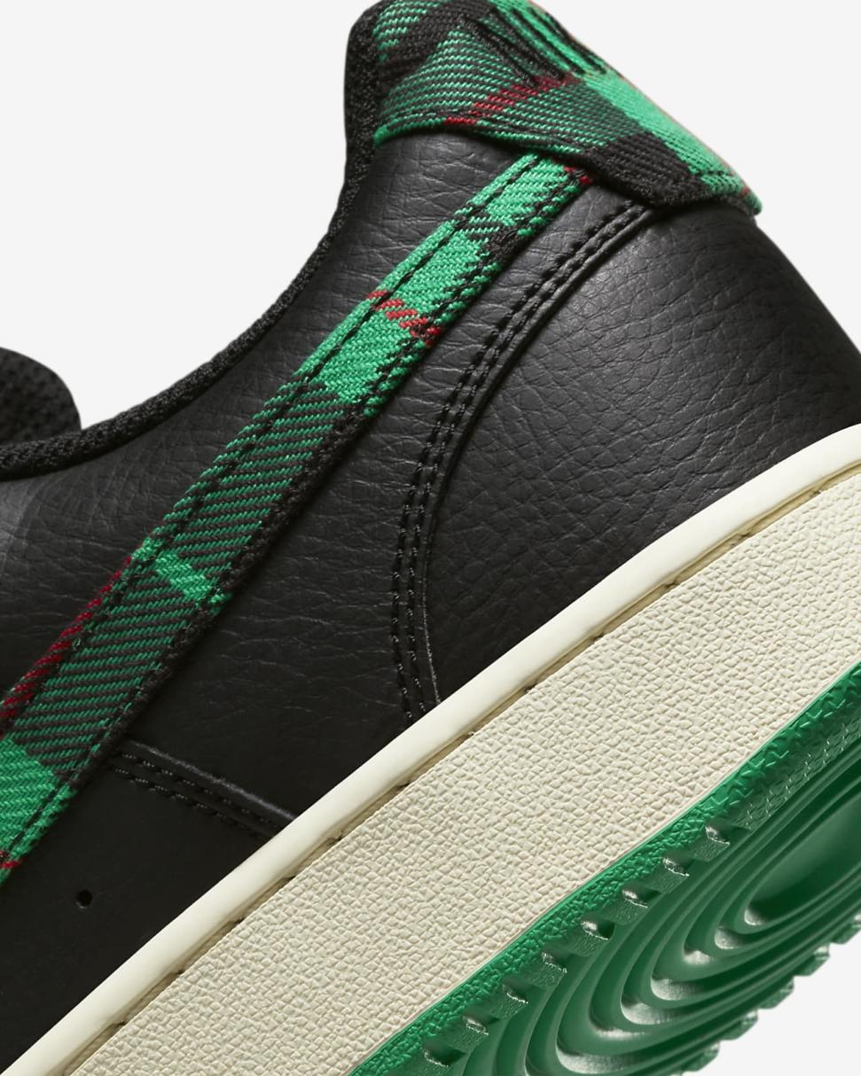 Nike Court Vision Low Black/Coconut Milk/University Red/Stadium Green | Mens Nike Lifestyle