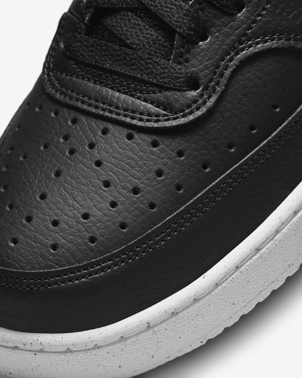 Nike Court Vision Low Next Nature Black/White/Laser Blue | Mens Nike First Day Kicks