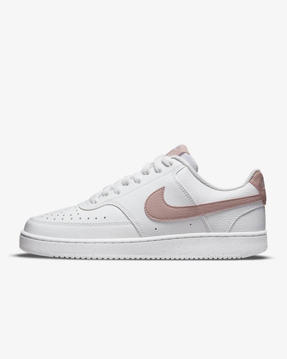 Nike Court Vision Low Next Nature White/Pink Oxford | Womens Nike Lifestyle