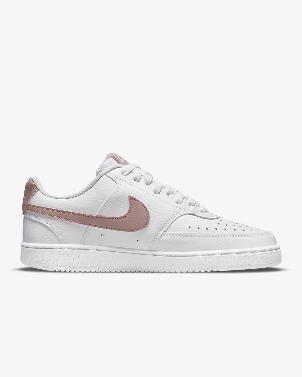 Nike Court Vision Low Next Nature White/Pink Oxford | Womens Nike Lifestyle