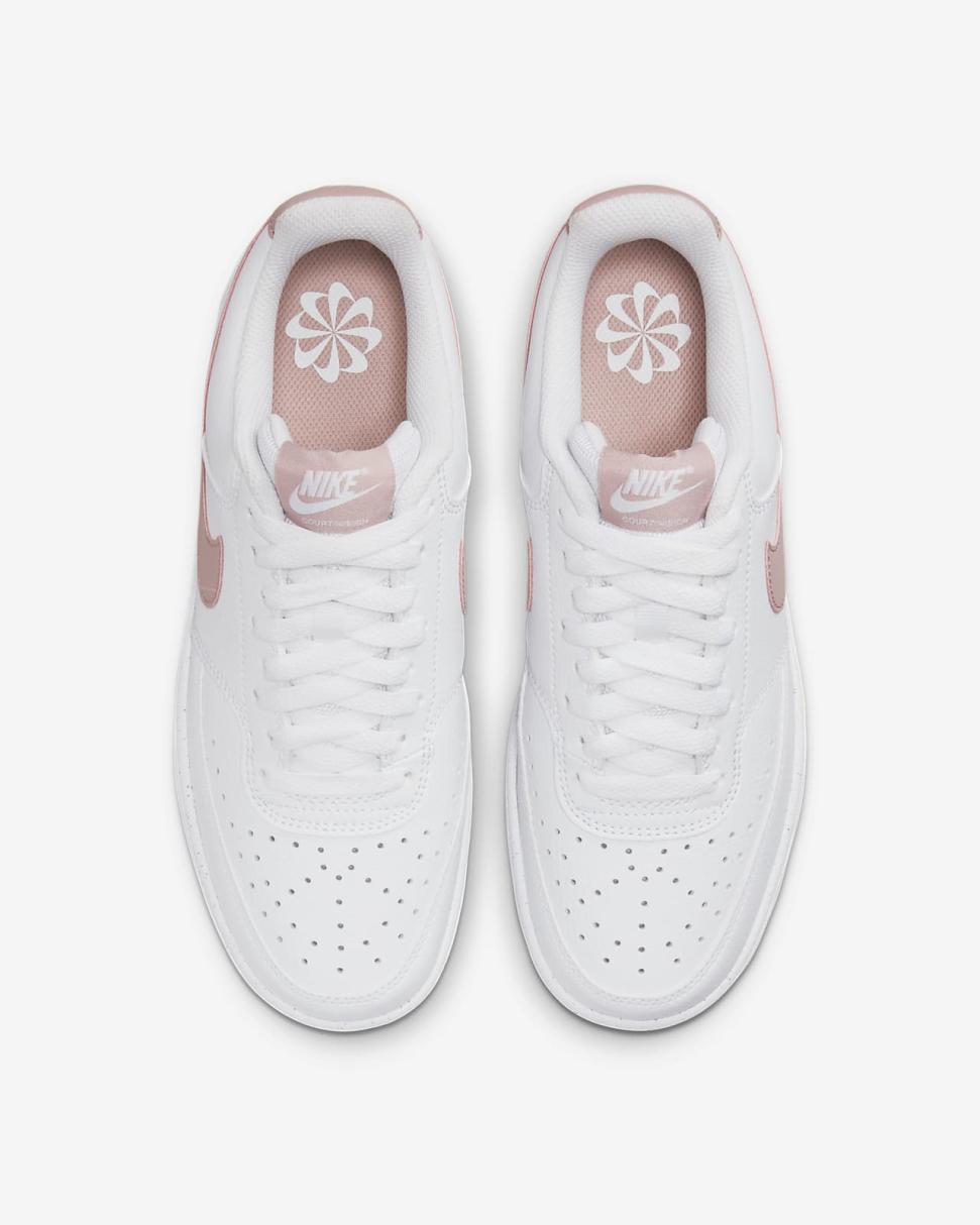 Nike Court Vision Low Next Nature White/Pink Oxford | Womens Nike Lifestyle