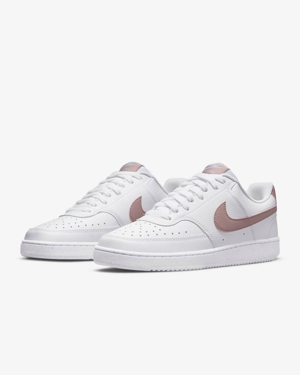 Nike Court Vision Low Next Nature White/Pink Oxford | Womens Nike Lifestyle