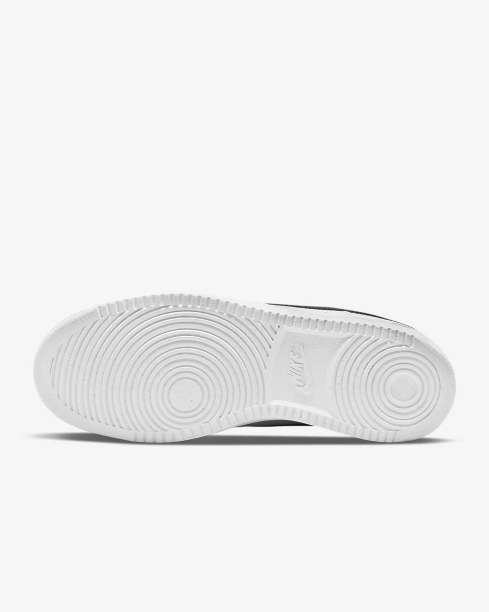 Nike Court Vision Low Next Nature White/White/Black | Mens Nike First Day Kicks