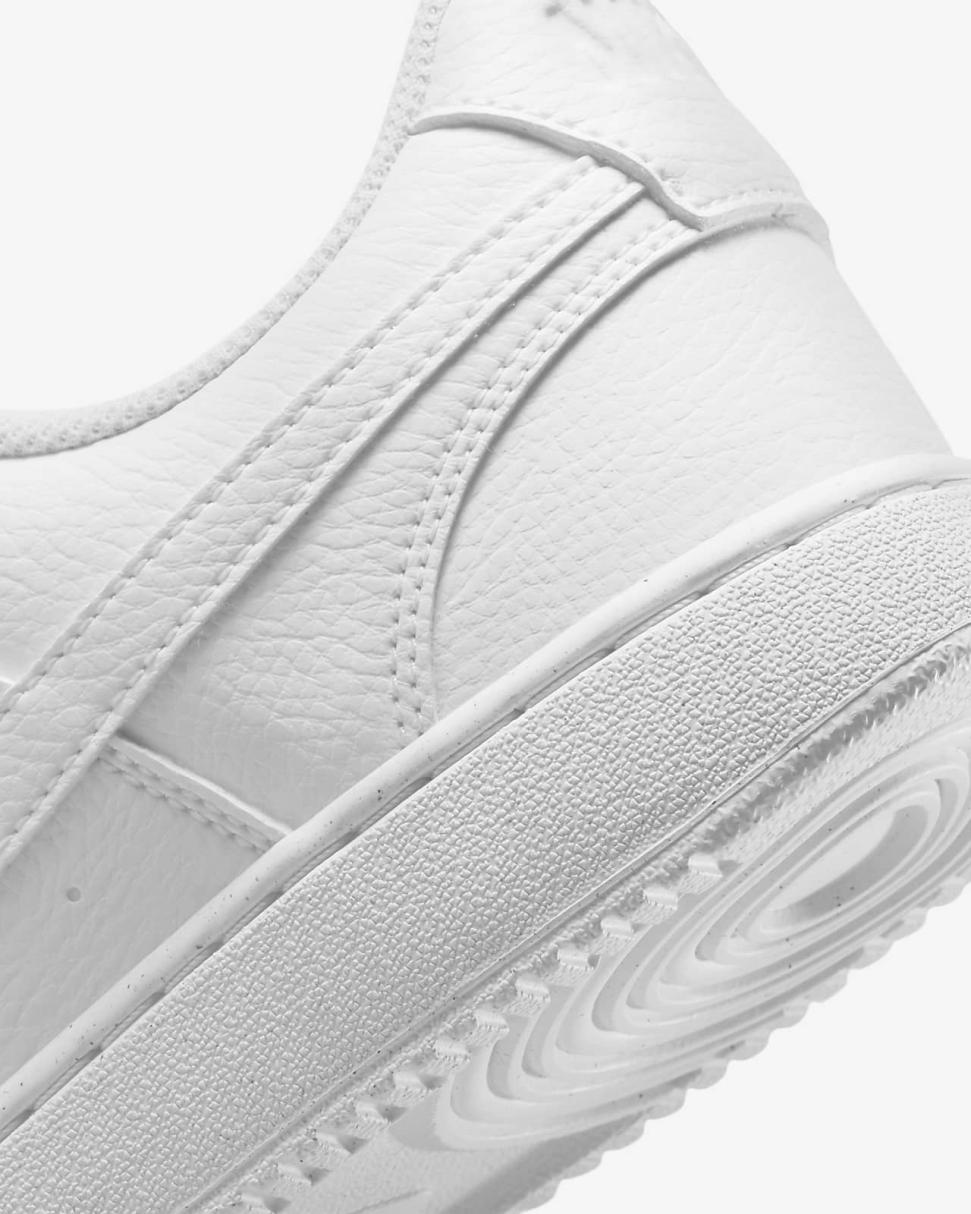 Nike Court Vision Low Next Nature White/White/White | Mens Nike First Day Kicks