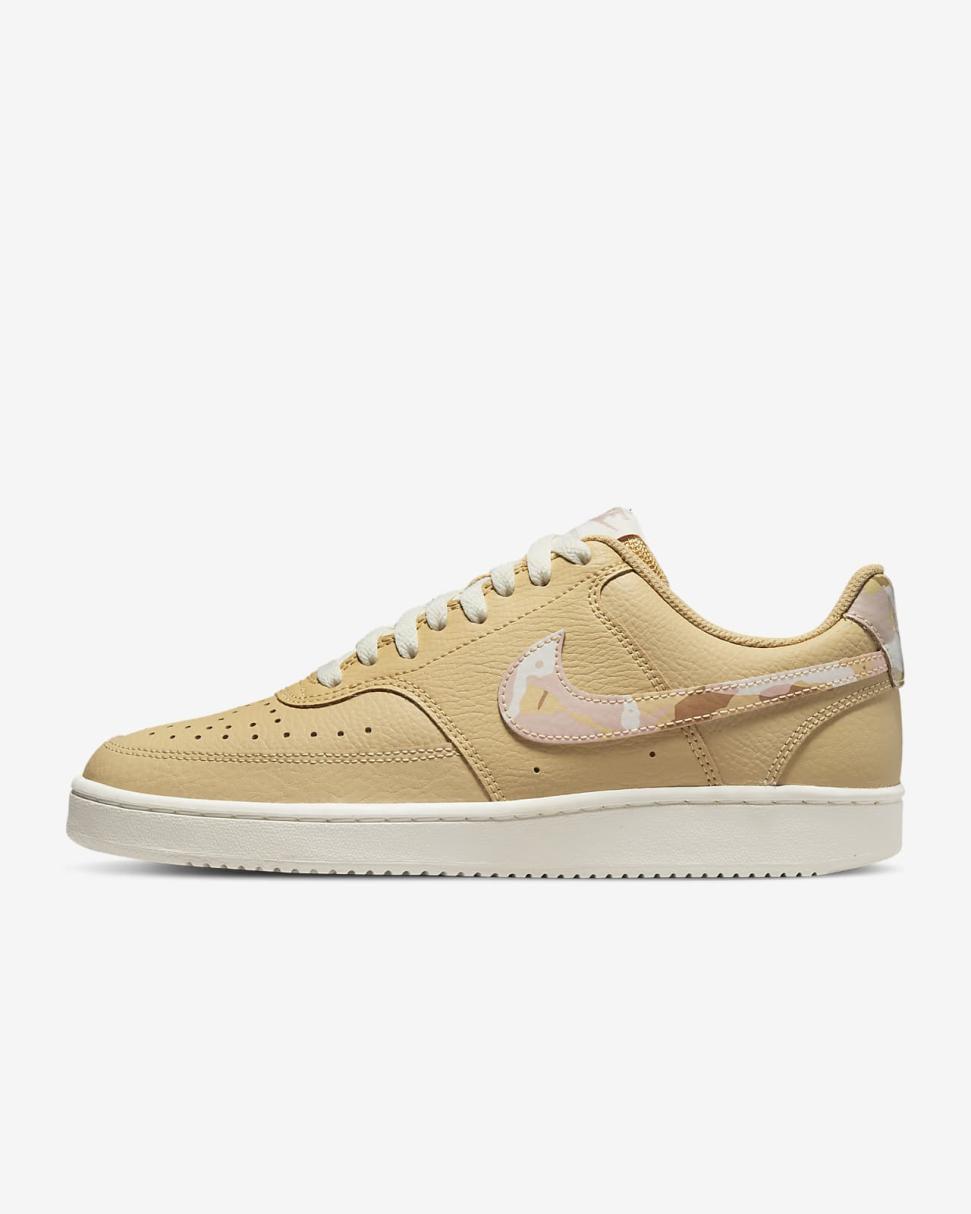 Nike Court Vision Low Sesame/Sail/Pink Oxford/Multi-Color | Womens Nike Lifestyle