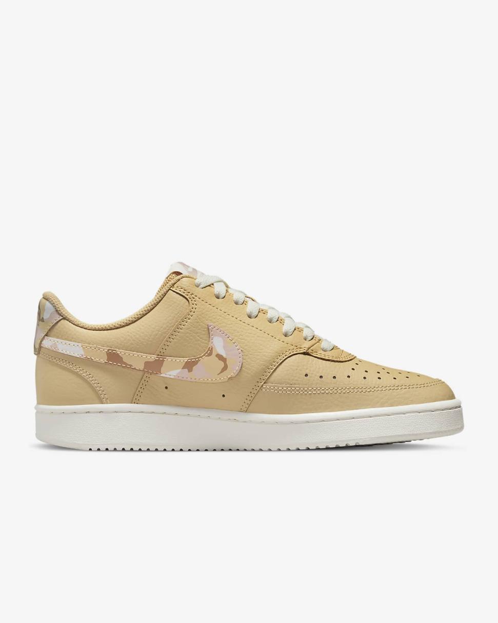 Nike Court Vision Low Sesame/Sail/Pink Oxford/Multi-Color | Womens Nike Lifestyle