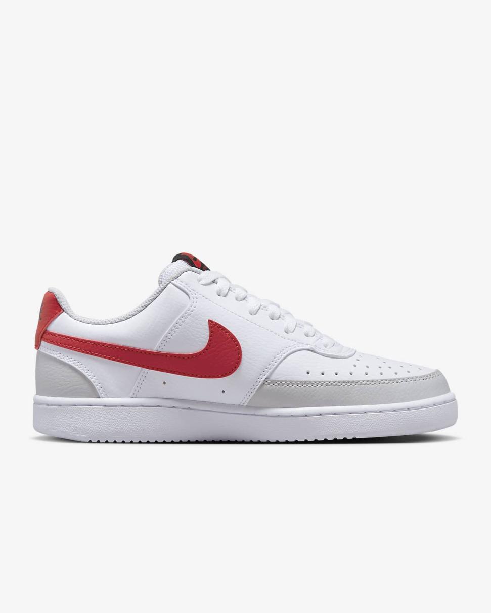 Nike Court Vision Low White/Grey Fog/Black/University Red | Womens Nike Lifestyle