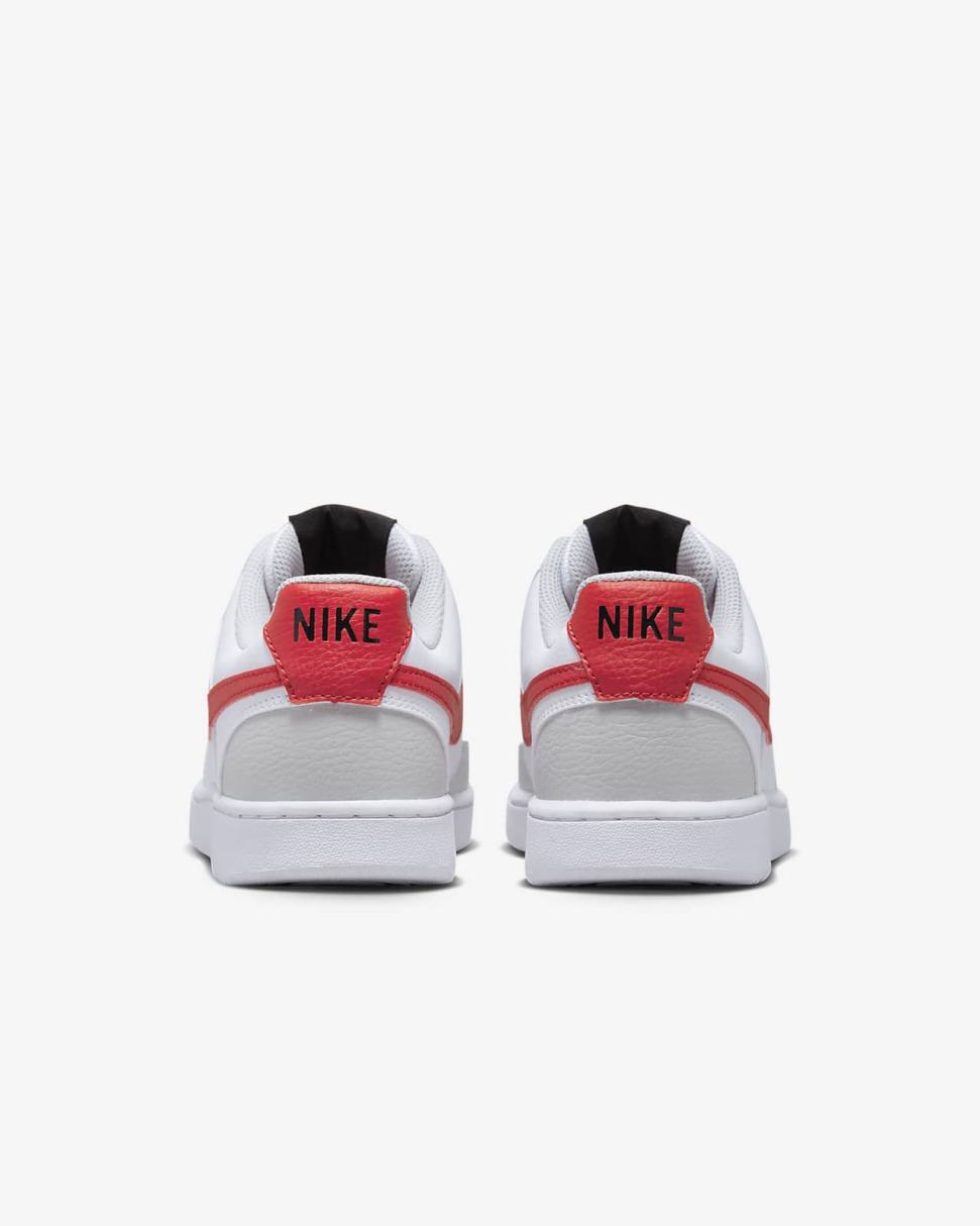 Nike Court Vision Low White/Grey Fog/Black/University Red | Womens Nike Lifestyle