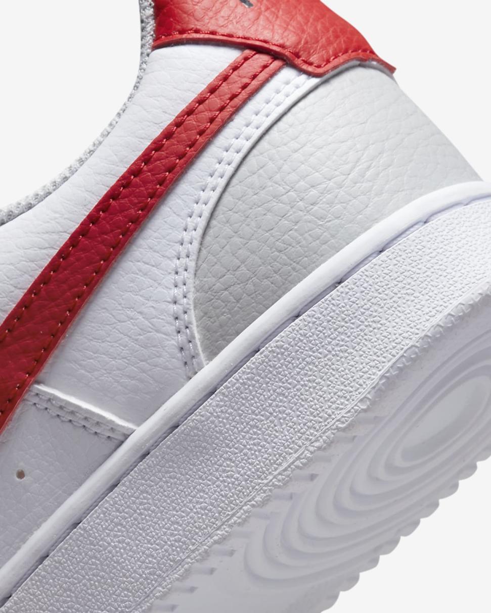 Nike Court Vision Low White/Grey Fog/Black/University Red | Womens Nike Lifestyle