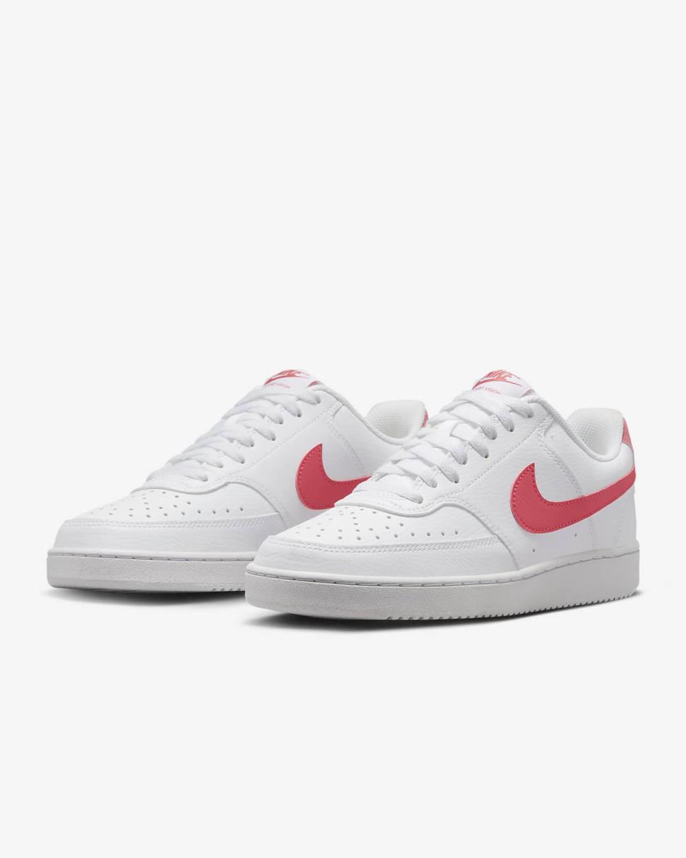 Nike Court Vision Low White/Volt/Black/Sea Coral | Womens Nike Lifestyle