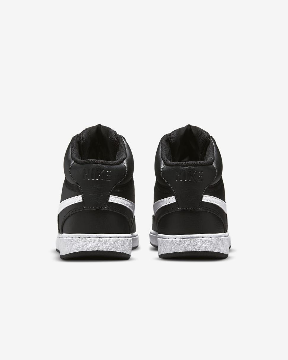 Nike Court Vision Mid Next Nature Black/Black/White | Mens Nike Lifestyle