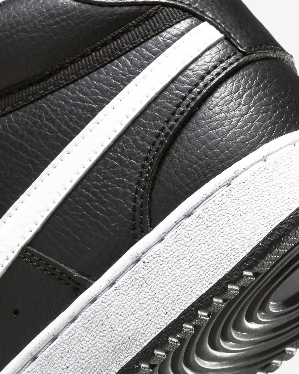 Nike Court Vision Mid Next Nature Black/Black/White | Mens Nike Lifestyle