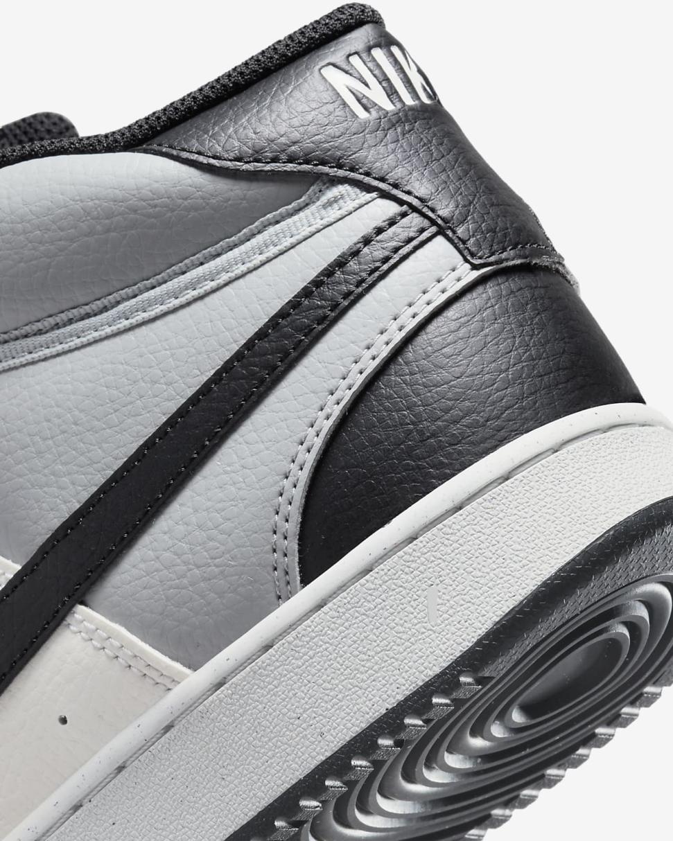 Nike Court Vision Mid Next Nature Light Smoke Grey/Sail/Black | Mens Nike Lifestyle