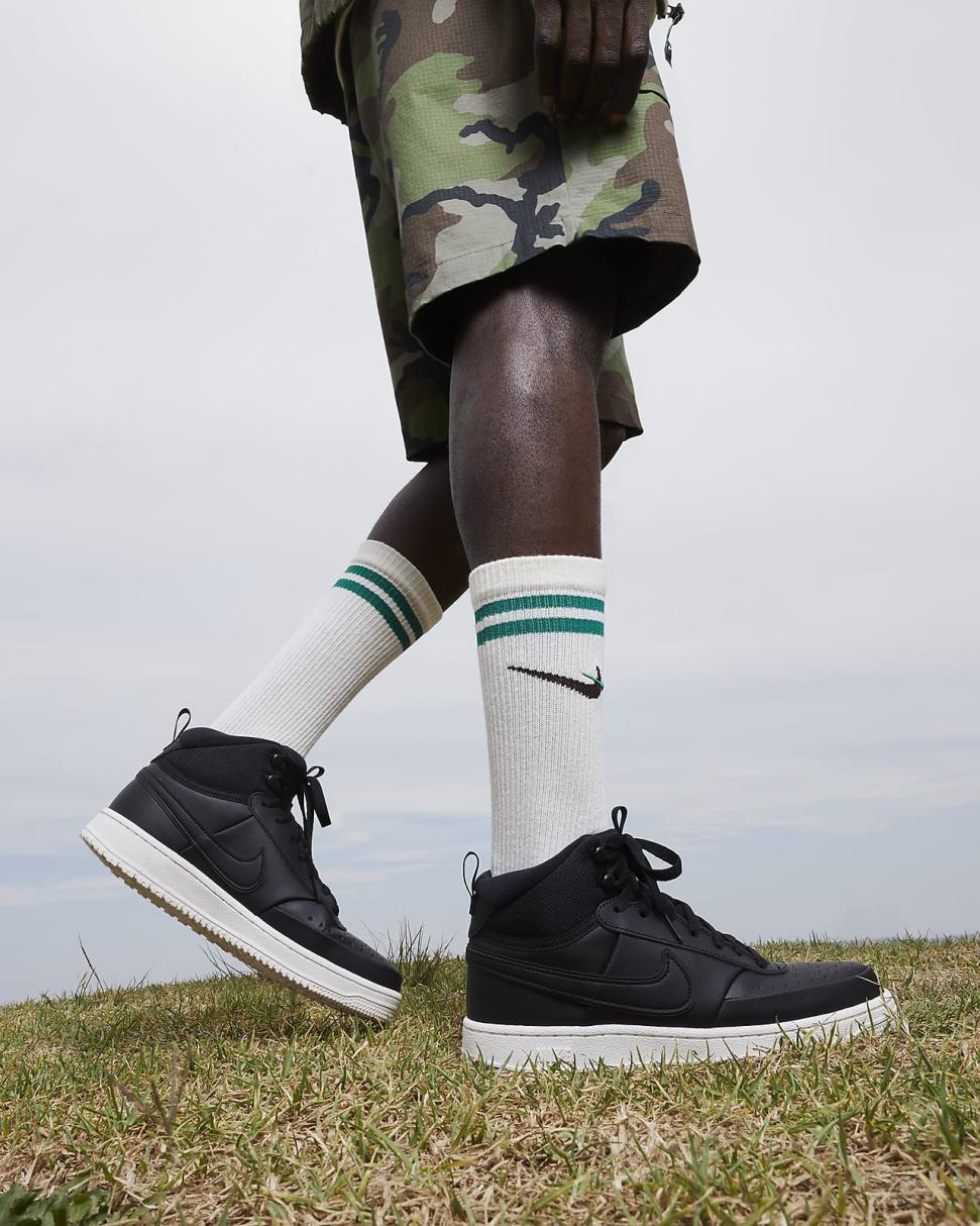 Nike Court Vision Mid Winter Black/Phantom/Black | Mens Nike Lifestyle