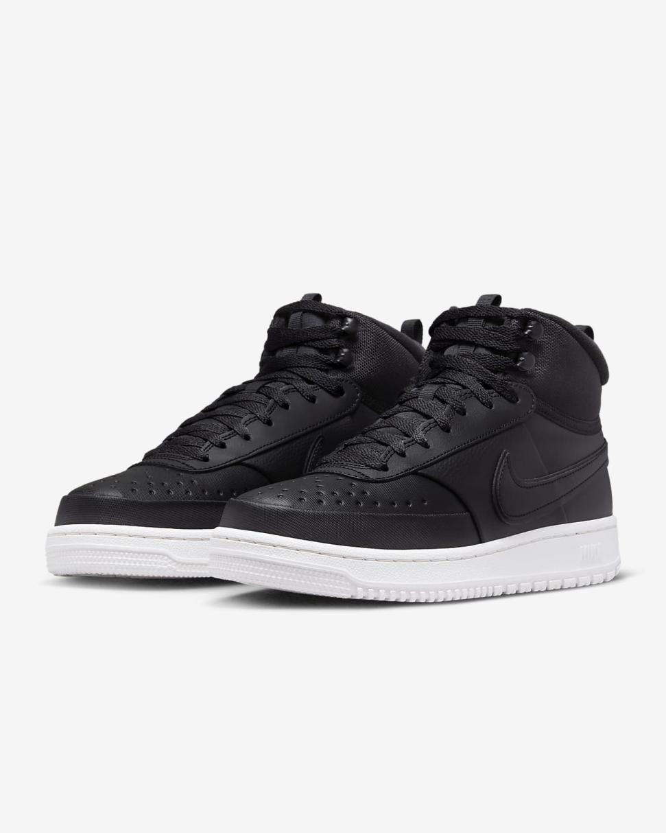 Nike Court Vision Mid Winter Black/Phantom/Black | Mens Nike Lifestyle