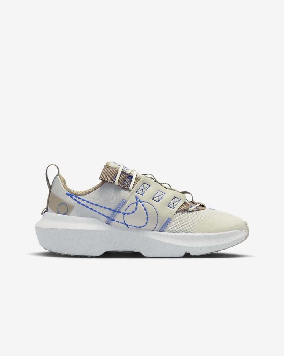 Nike Crater Impact Light Bone/Khaki/White/Racer Blue | Kids Nike Lifestyle