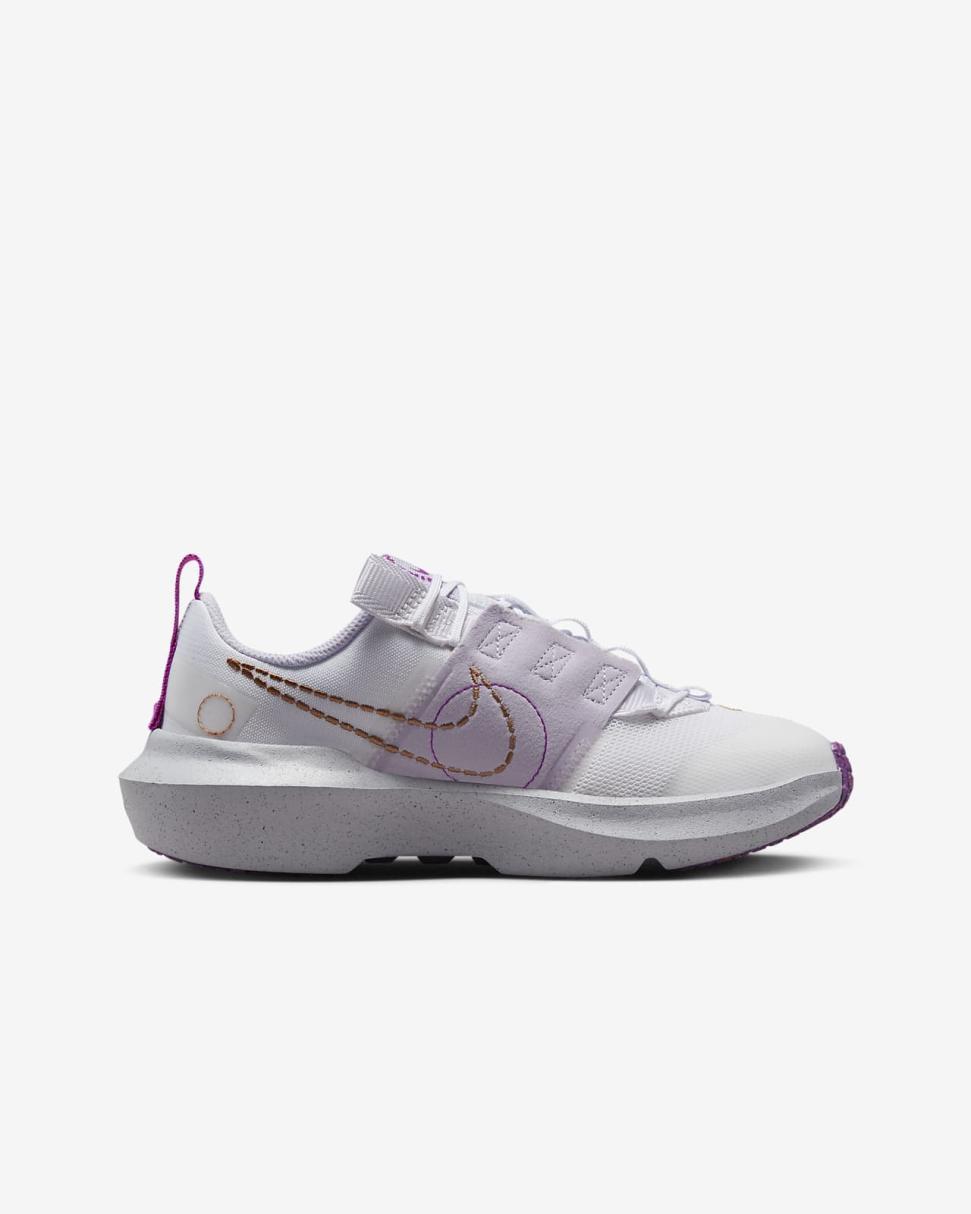 Nike Crater Impact White/Vivid Purple/Violet Frost/Metallic Copper | Kids Nike Lifestyle