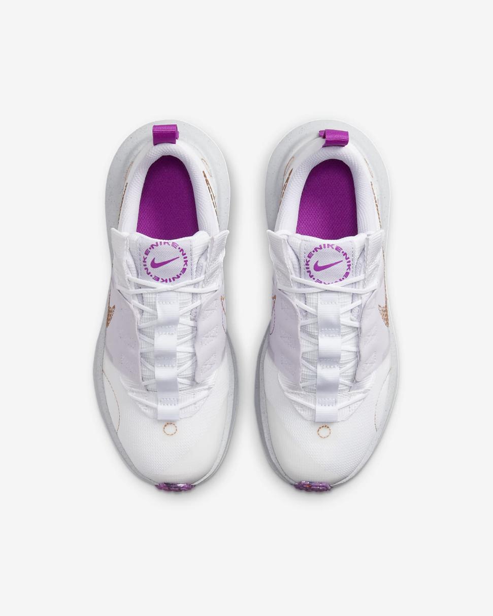 Nike Crater Impact White/Vivid Purple/Violet Frost/Metallic Copper | Kids Nike Lifestyle