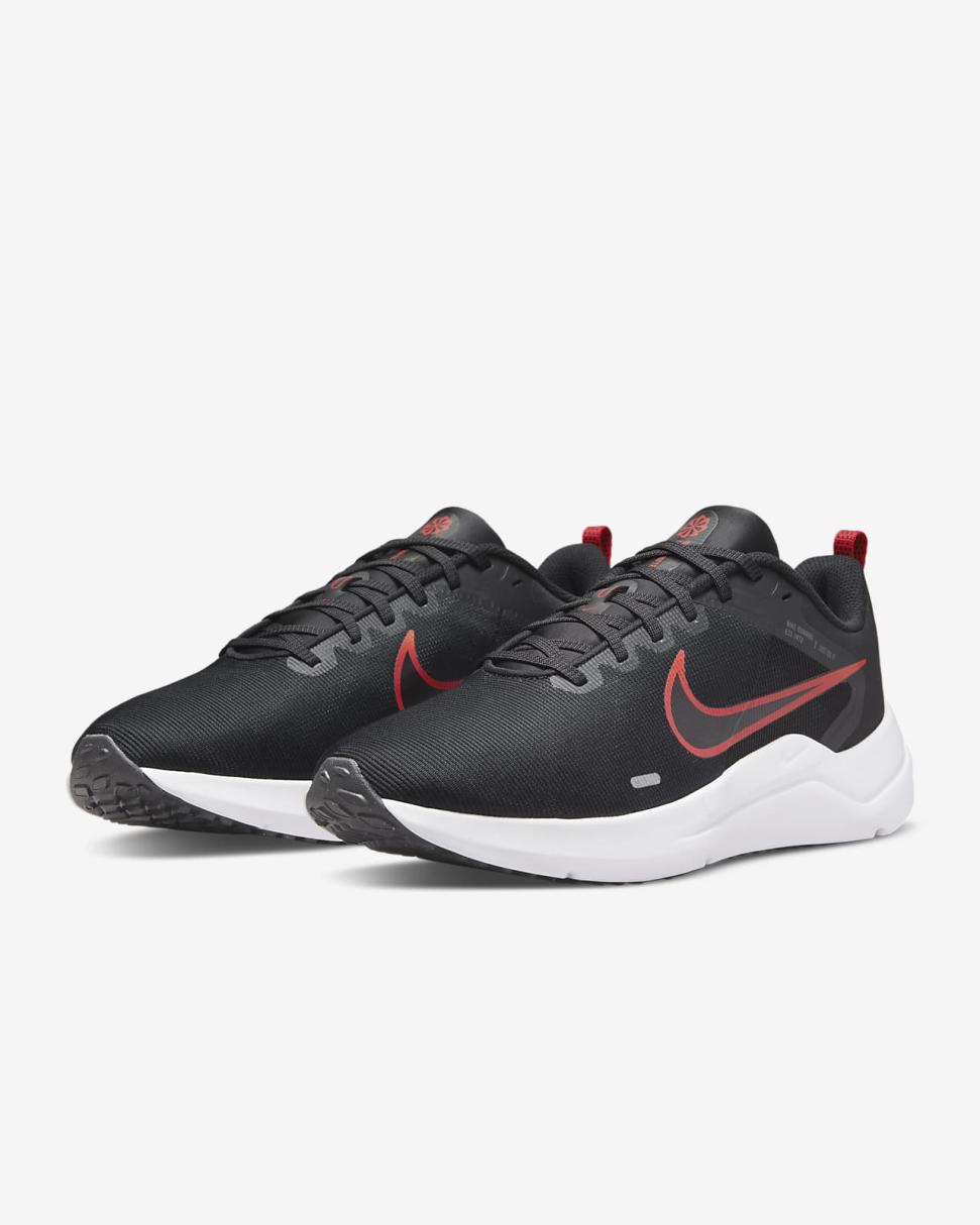Nike Downshifter 12 Black/Dark Smoke Grey/Light Smoke Grey/White | Mens Nike First Day Kicks