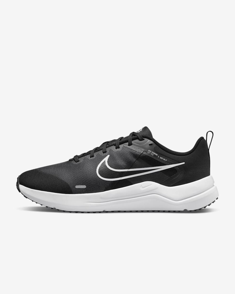 Nike Downshifter 12 Black/Dark Smoke Grey/Pure Platinum/White | Mens Nike Running