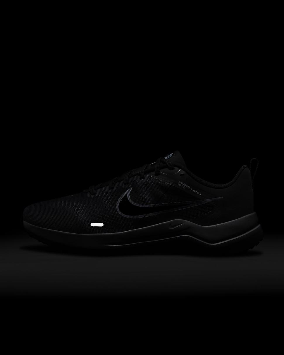 Nike Downshifter 12 Black/Dark Smoke Grey/Pure Platinum/White | Mens Nike Running