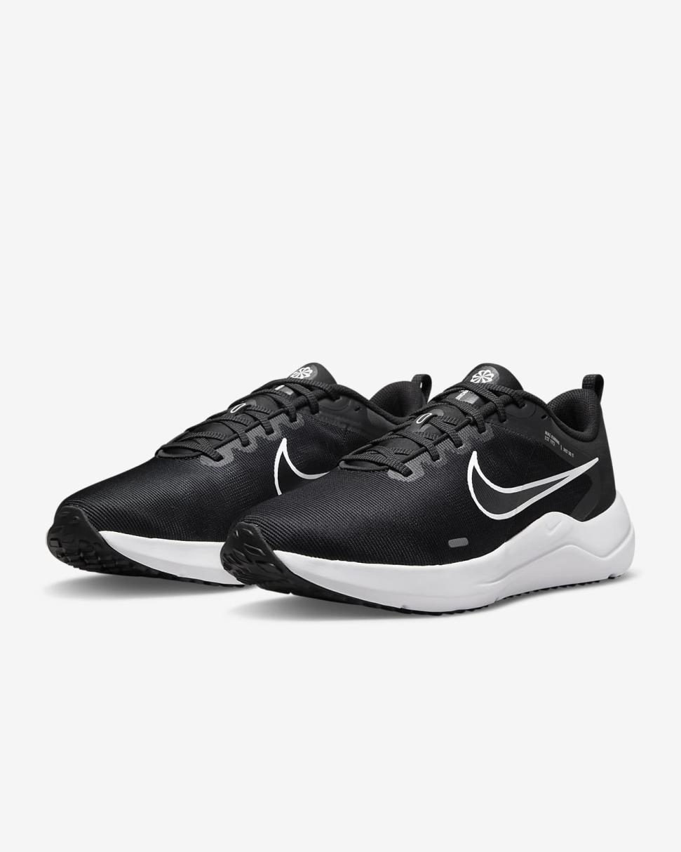 Nike Downshifter 12 Black/Dark Smoke Grey/Pure Platinum/White | Mens Nike Running