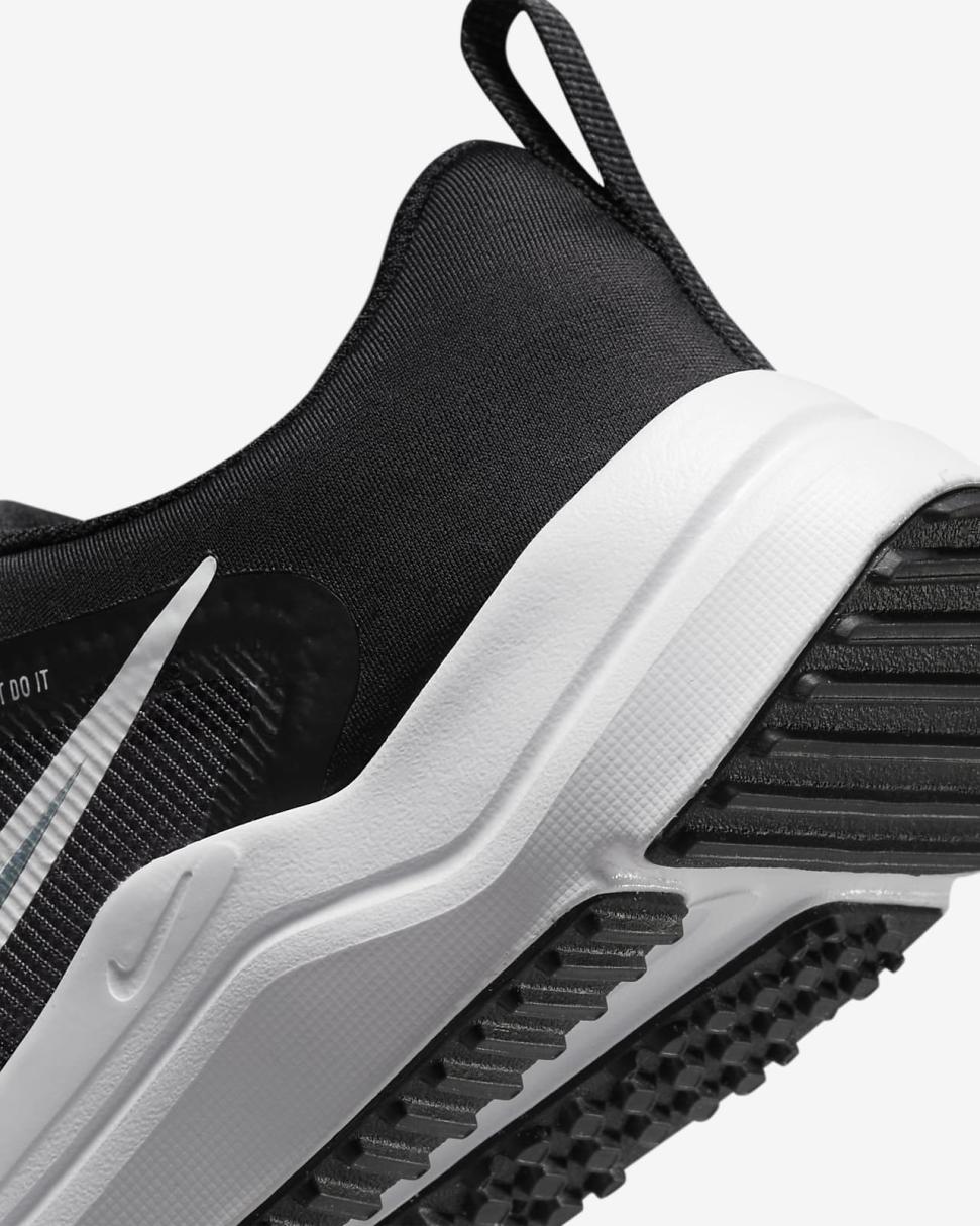 Nike Downshifter 12 Black/Dark Smoke Grey/White | Kids Nike Running