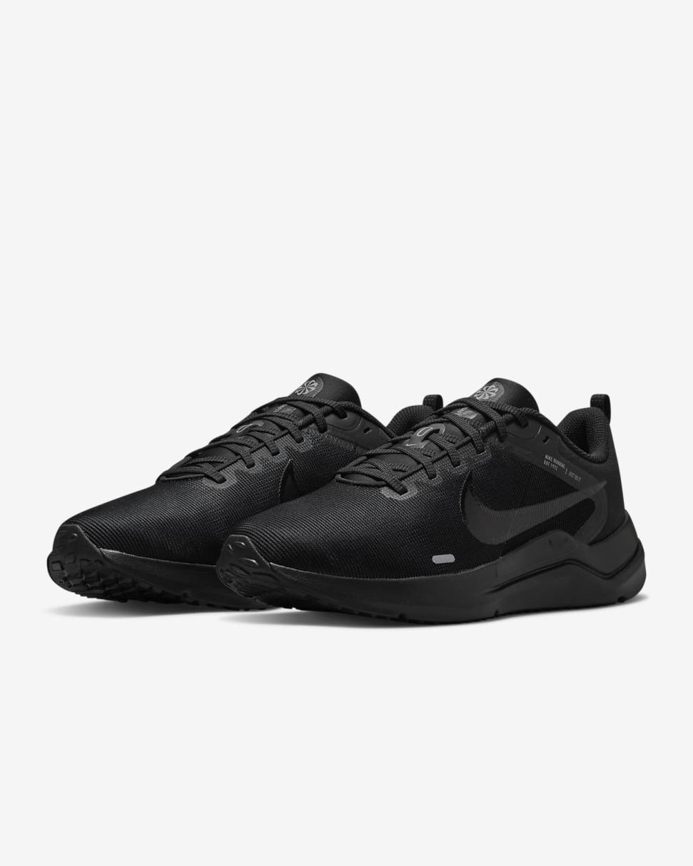 Nike Downshifter 12 Black/Particle Grey/Dark Smoke Grey | Mens Nike First Day Kicks