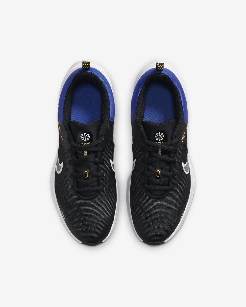 Nike Downshifter 12 Black/Racer Blue/Laser Orange/White | Kids Nike Running