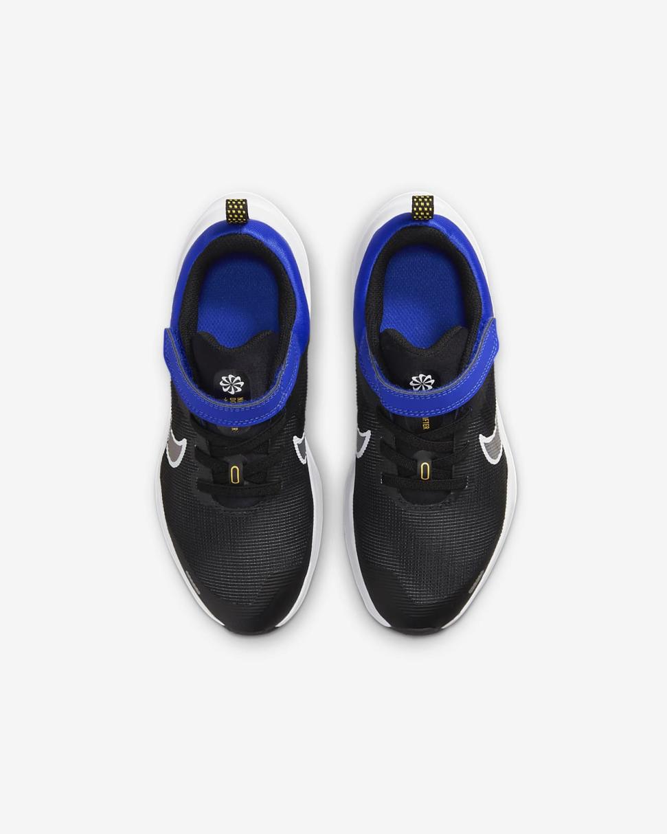Nike Downshifter 12 Black/Racer Blue/Laser Orange/White | Kids Nike Running