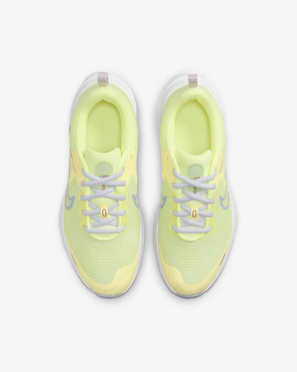 Nike Downshifter 12 Citron Tint/Football Grey/Cosmic Fuchsia/Cobalt Bliss | Kids Nike Running