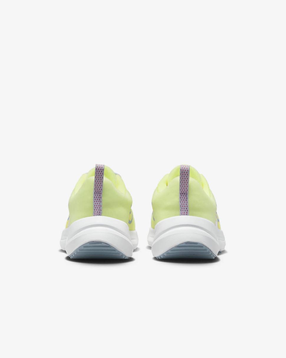 Nike Downshifter 12 Citron Tint/Football Grey/Cosmic Fuchsia/Cobalt Bliss | Kids Nike Running