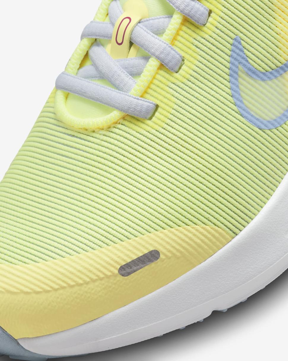Nike Downshifter 12 Citron Tint/Football Grey/Cosmic Fuchsia/Cobalt Bliss | Kids Nike Running