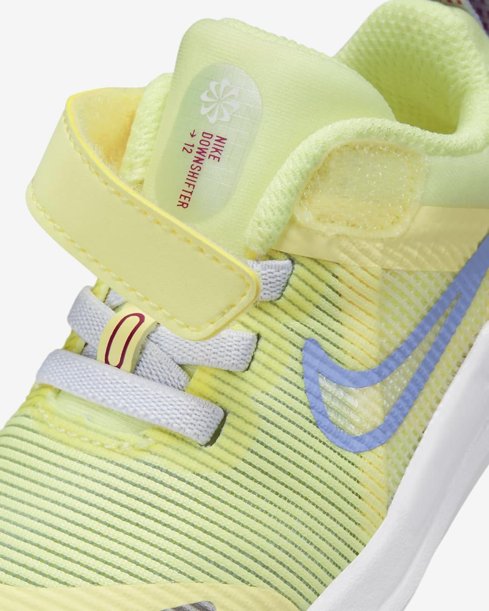 Nike Downshifter 12 Next Nature Citron Tint/Football Grey/Cosmic Fuchsia/Cobalt Bliss | Kids Nike Lifestyle
