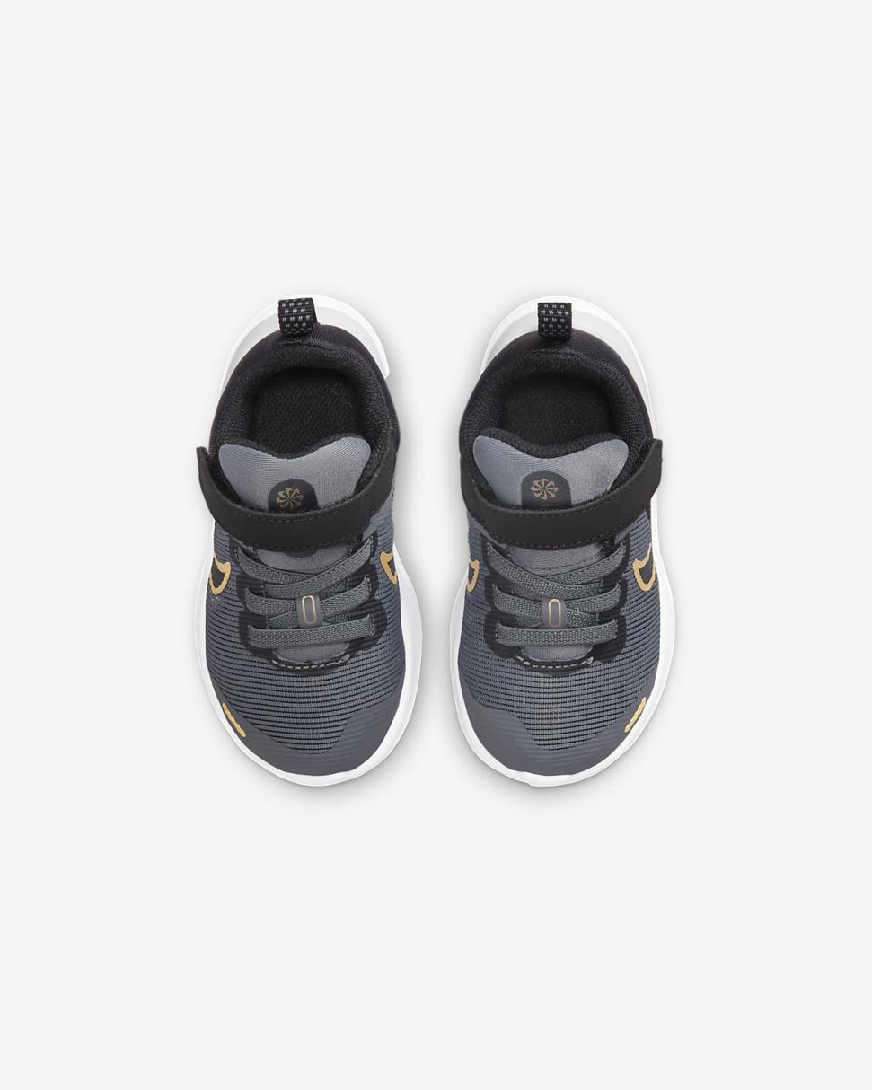 Nike Downshifter 12 Next Nature Cool Grey/Black/White/Metallic Gold | Kids Nike Lifestyle