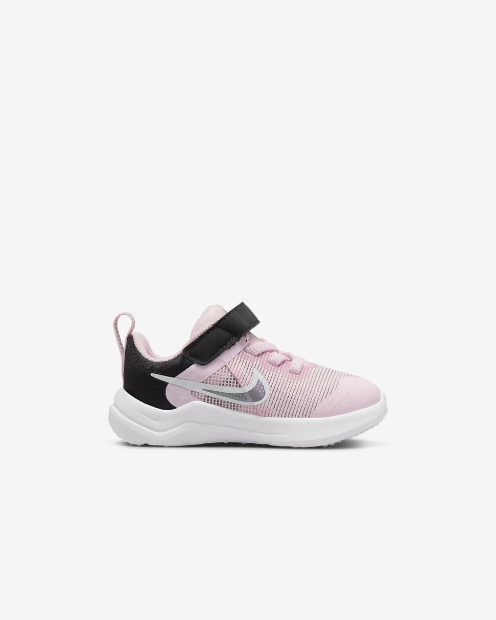 Nike Downshifter 12 Next Nature Pink Foam/Black/Flat Pewter | Kids Nike Lifestyle