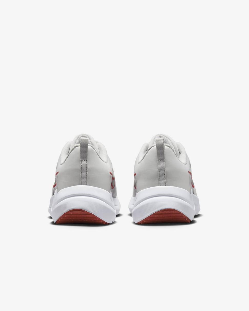 Nike Downshifter 12 Platinum Tint/Black/White/Light Crimson | Mens Nike First Day Kicks