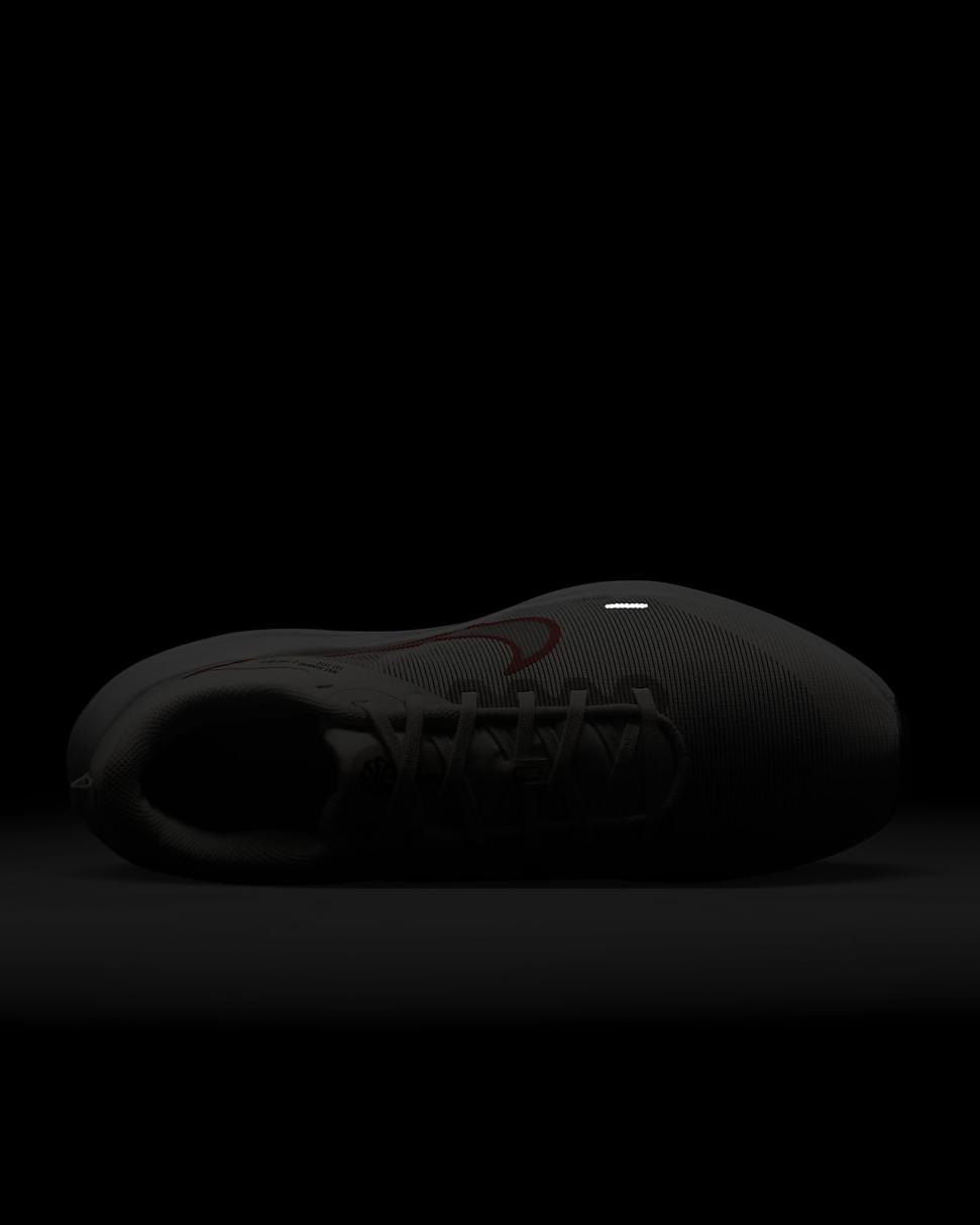 Nike Downshifter 12 Platinum Tint/Black/White/Light Crimson | Mens Nike First Day Kicks