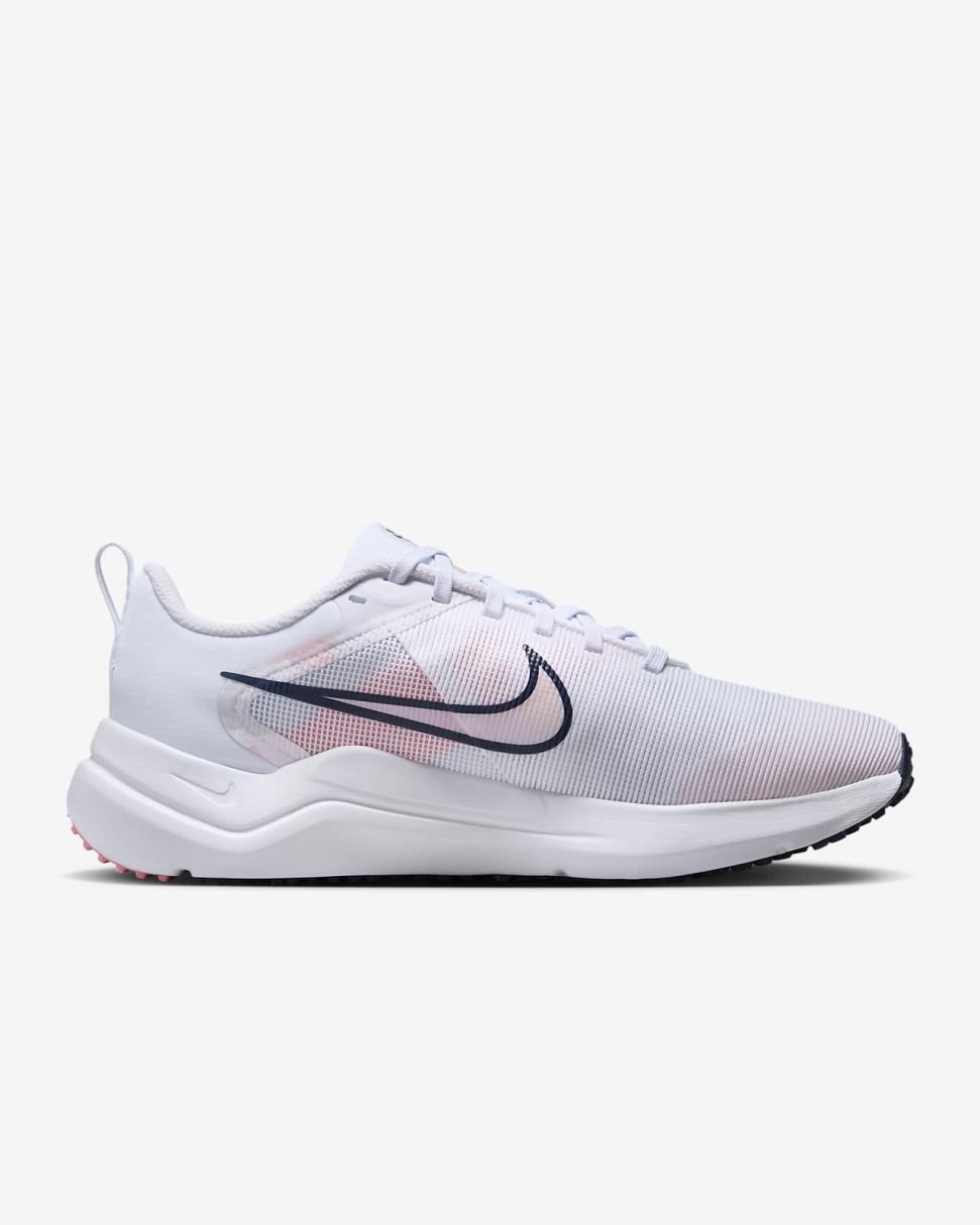 Nike Downshifter 12 Premium White/Pearl Pink/Football Grey/Midnight Navy | Womens Nike Running