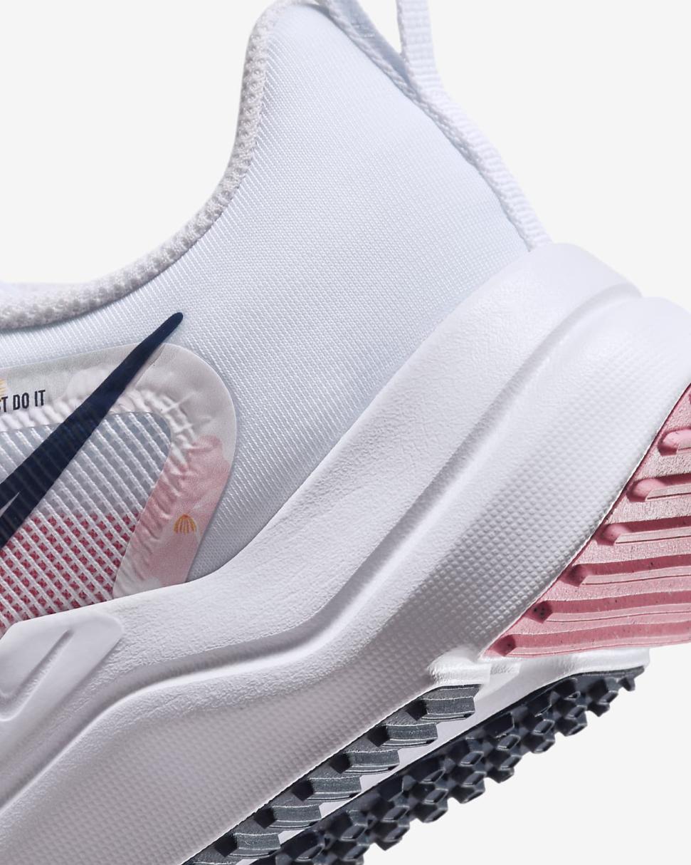 Nike Downshifter 12 Premium White/Pearl Pink/Football Grey/Midnight Navy | Womens Nike Running