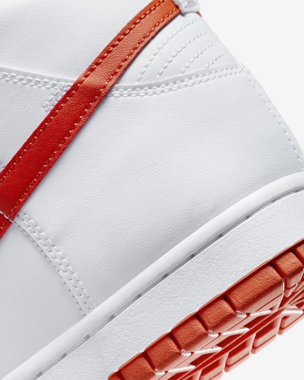 Nike Dunk Hi Retro White/White/Picante Red/Picante Red | Mens Nike Lifestyle