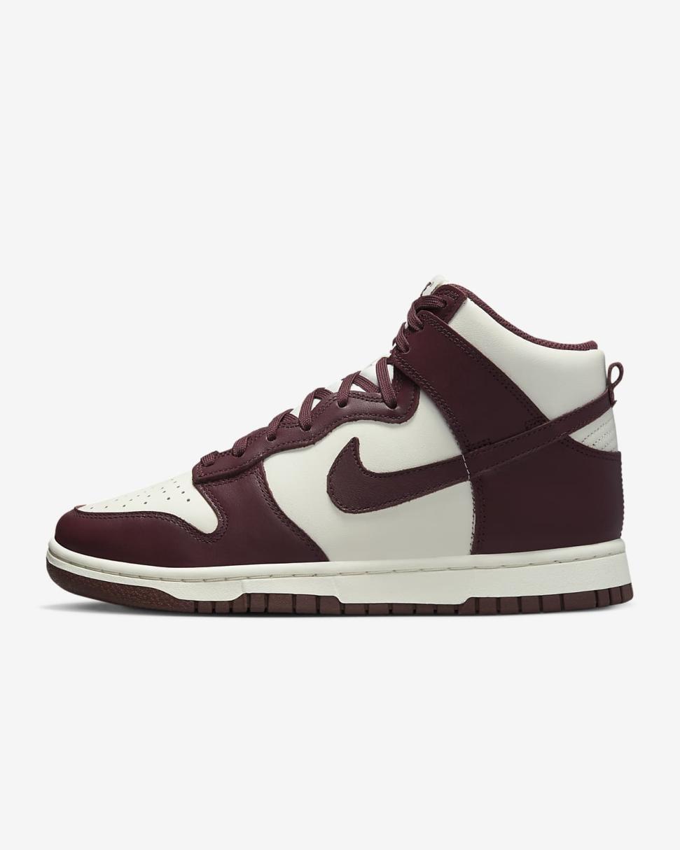 Nike Dunk High Burgundy Crush/Sail/Burgundy Crush | Womens Nike First Day Kicks