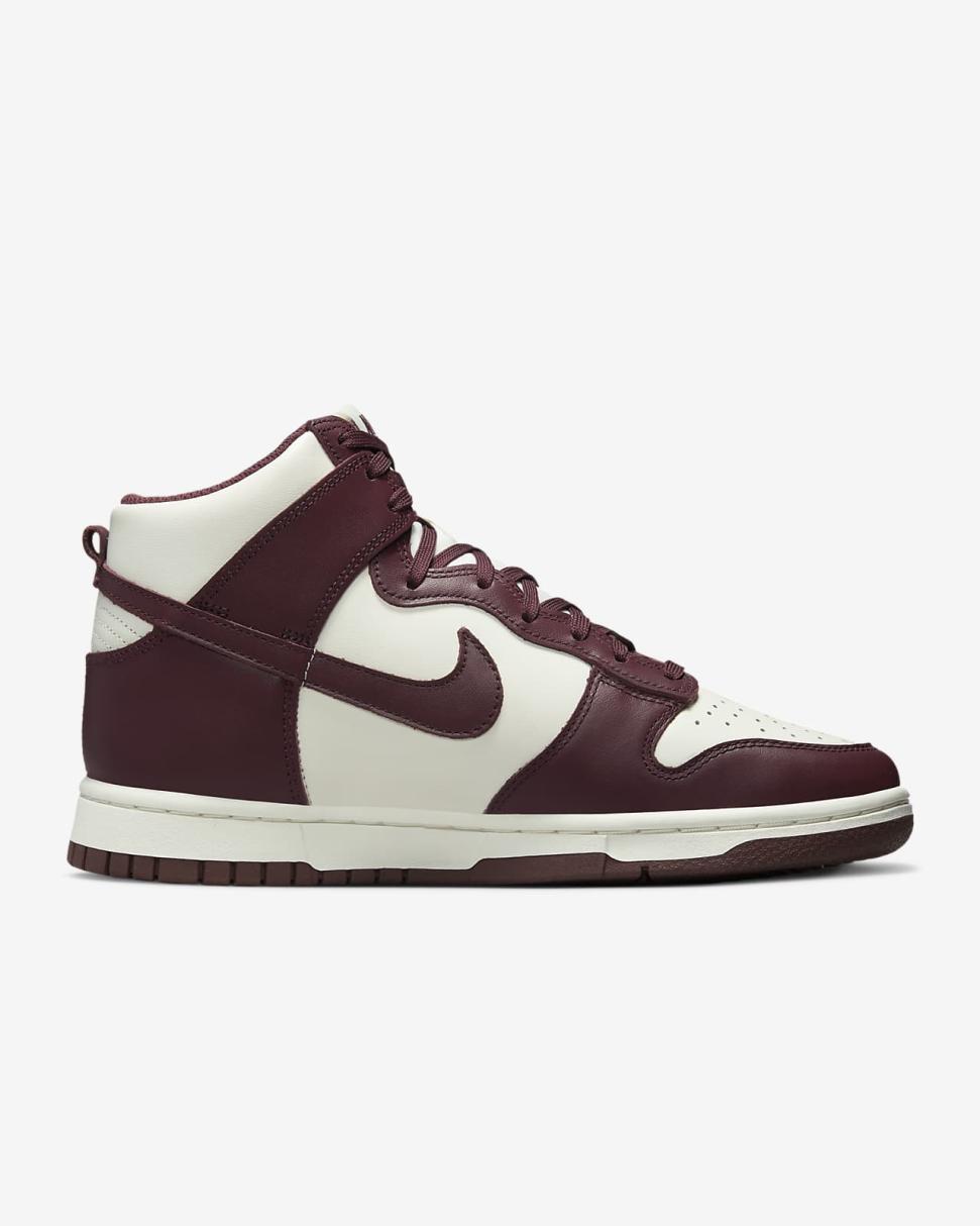 Nike Dunk High Burgundy Crush/Sail/Burgundy Crush | Womens Nike First Day Kicks