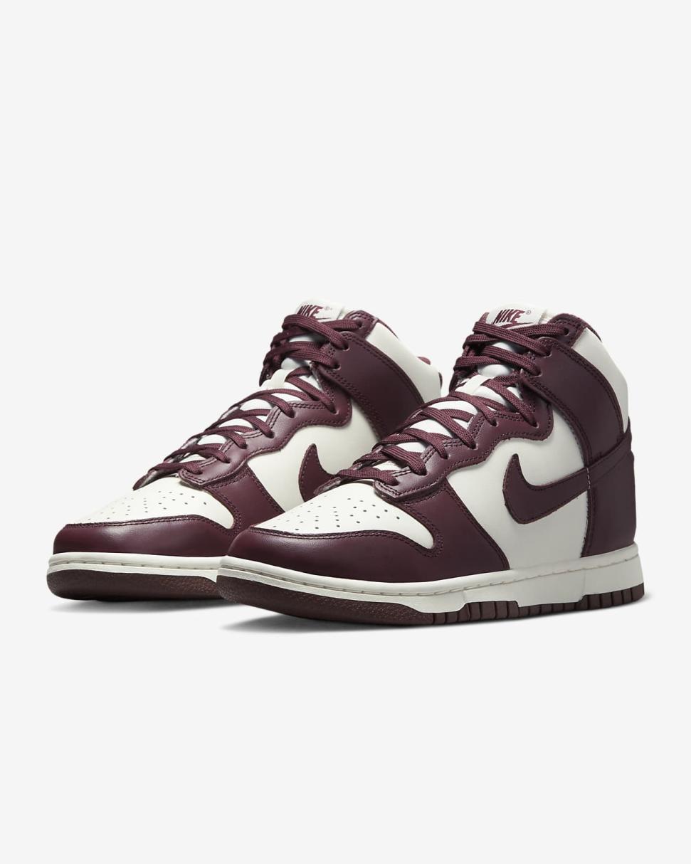 Nike Dunk High Burgundy Crush/Sail/Burgundy Crush | Womens Nike First Day Kicks