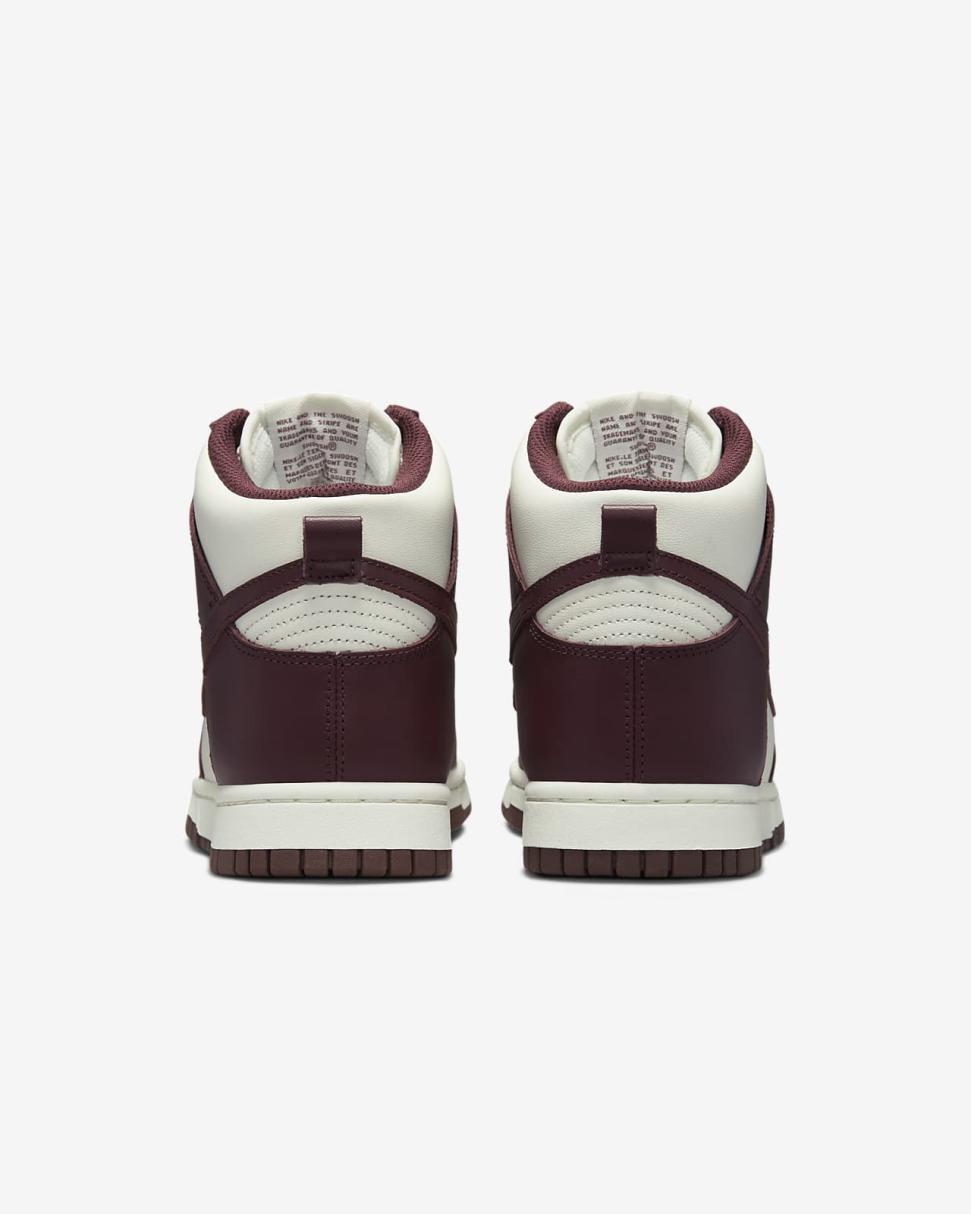 Nike Dunk High Burgundy Crush/Sail/Burgundy Crush | Womens Nike First Day Kicks