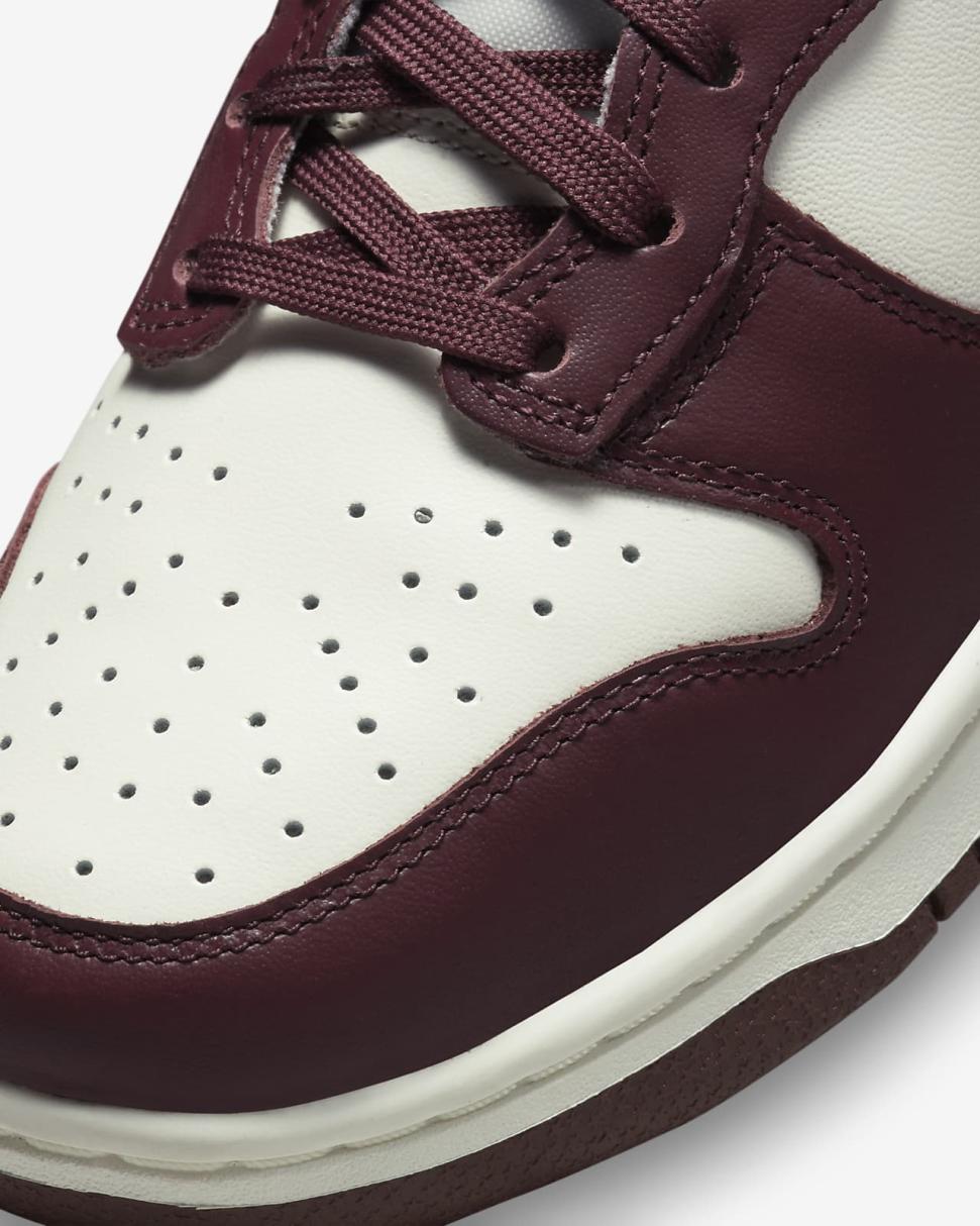 Nike Dunk High Burgundy Crush/Sail/Burgundy Crush | Womens Nike First Day Kicks