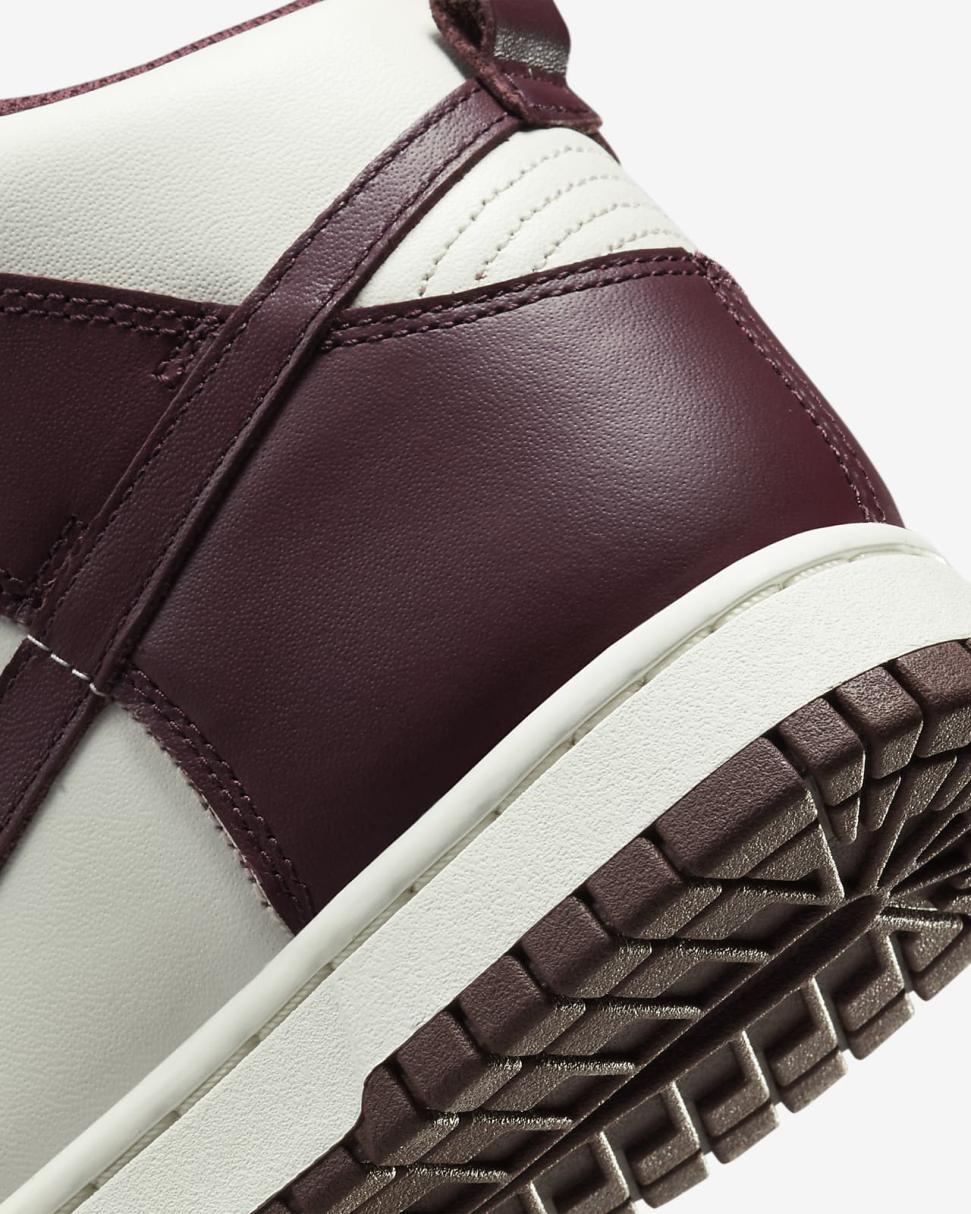 Nike Dunk High Burgundy Crush/Sail/Burgundy Crush | Womens Nike First Day Kicks